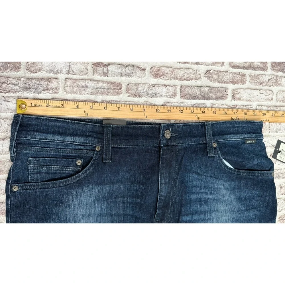 Mavi Jeans Marcus Brooklyn Tonal Dark Slim Straight Size Mens 38x30 Stretch‎ NWT